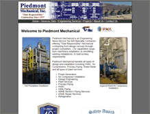 Tablet Screenshot of piedmontmechanical.com